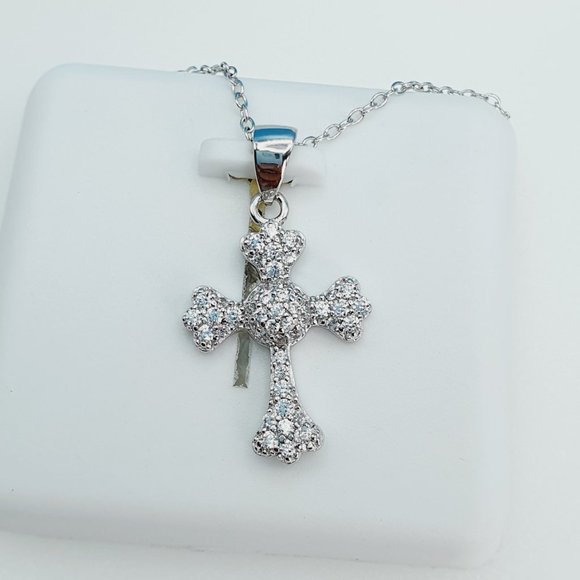 "925 Sterling Silver Cubic Zirconia Necklace, U19254727 - Picture 4 of 10